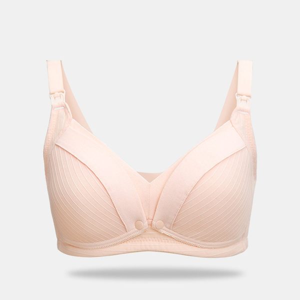 Cotton nursing sleep bra, Beige