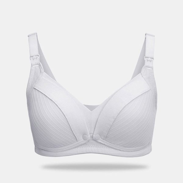 Shaped-cup nursing bra, Grey